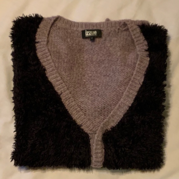 Mohair Blend Zippered Cardigan Sweater (S/M) - Picture 10 of 11